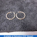Hoop Earrings - Yellow Gold 10k (.417) 2.3 grams