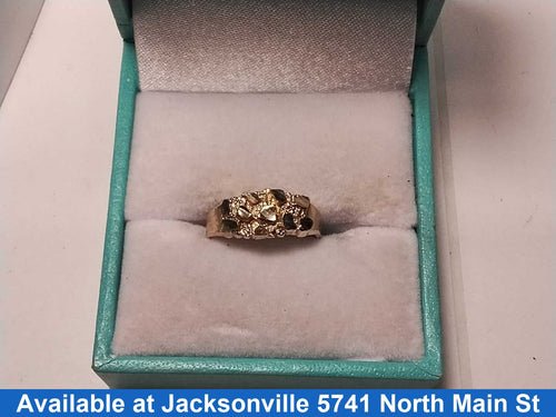 Women's Ring - Yellow Gold 10k (.417) 1.2 grams Size 3.5