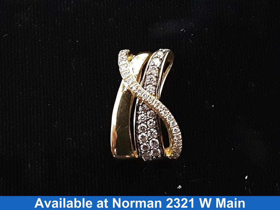 Diamond Pendant - Yellow Gold 14k (.585) 3.3 grams