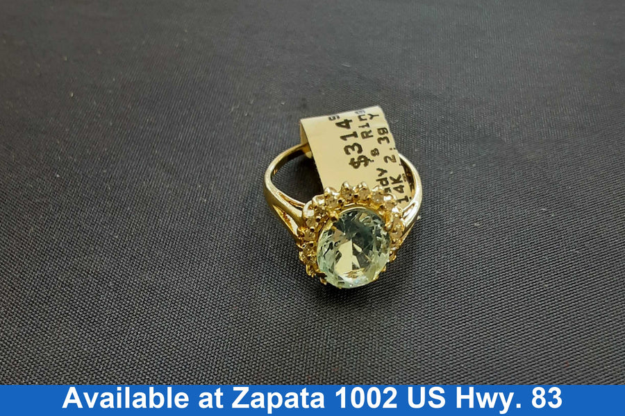 Women's Ring - Yellow Gold 14k (.585) 2.3 grams Size 9