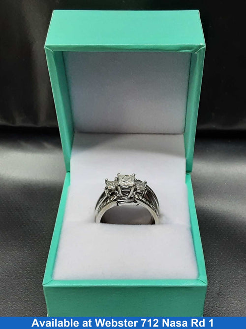 Women's Ring - White Gold 14k (.585) 7.4 grams Size 6
