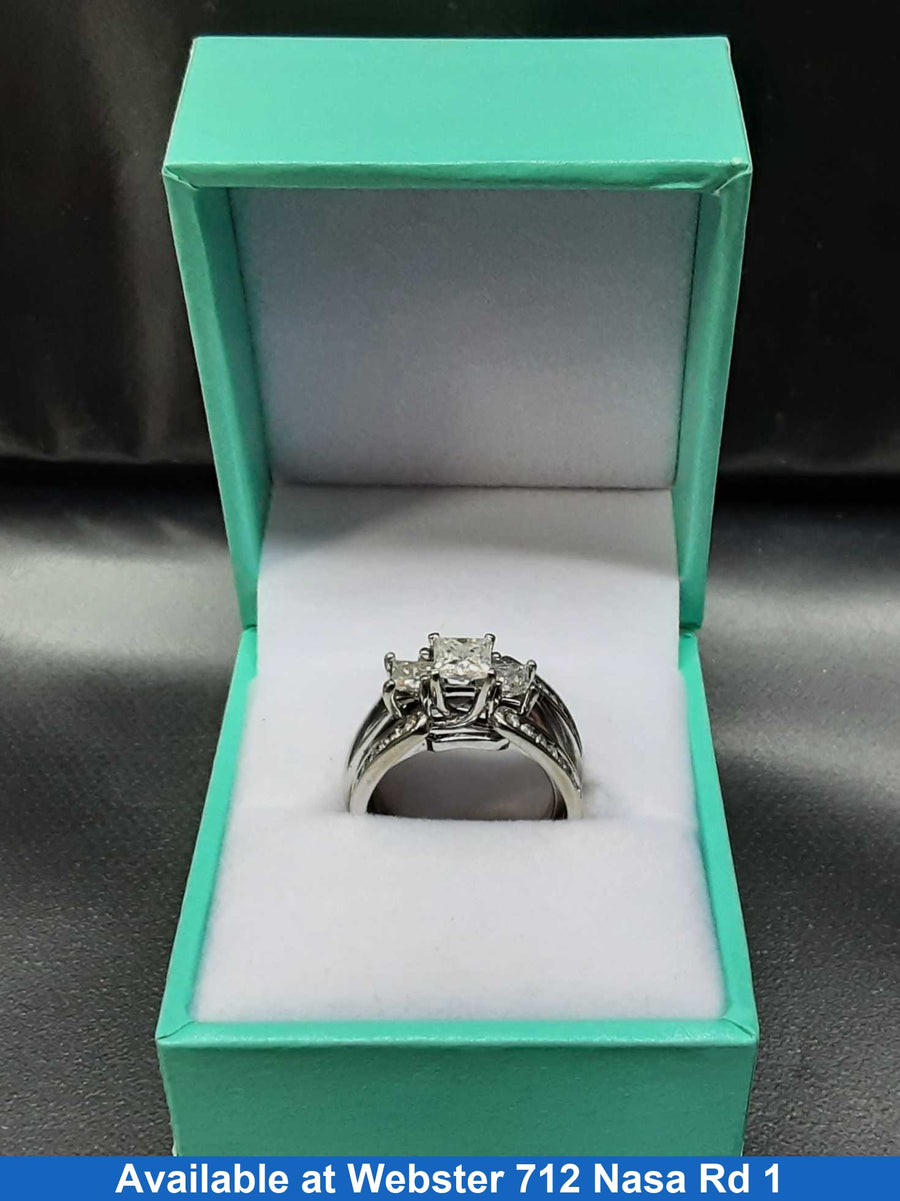 Women's Ring - White Gold 14k (.585) 7.4 grams Size 6