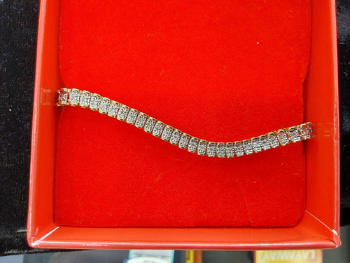 Tennis Bracelet - Yellow Gold 14k (.585) 12.4 grams 8 inch