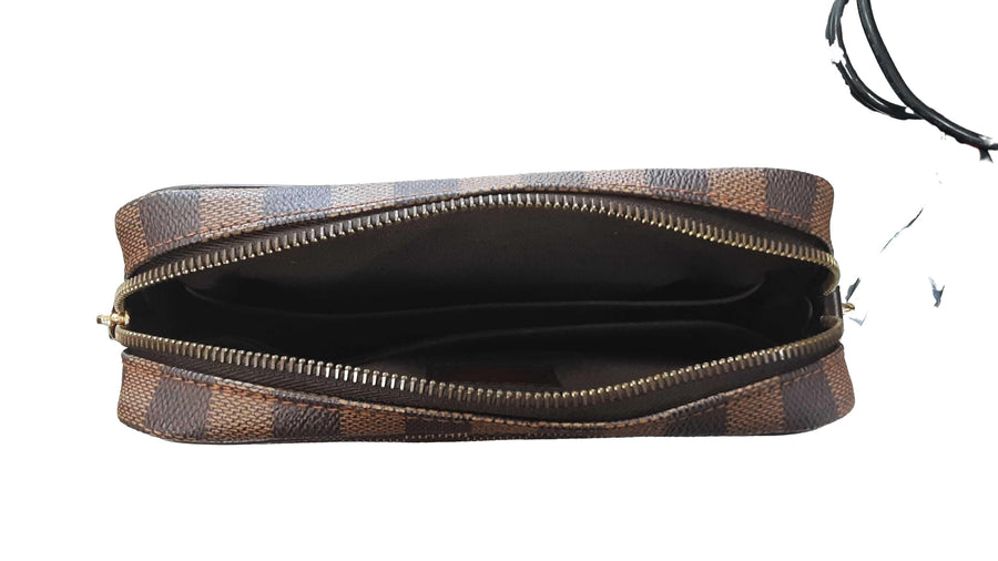Louis Vuitton Damier Ebene Canvas Brown Purse / Handbag