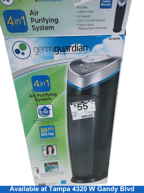 Germguardian Ac4825e Black Purifier / Humidifier / Dehumidifier