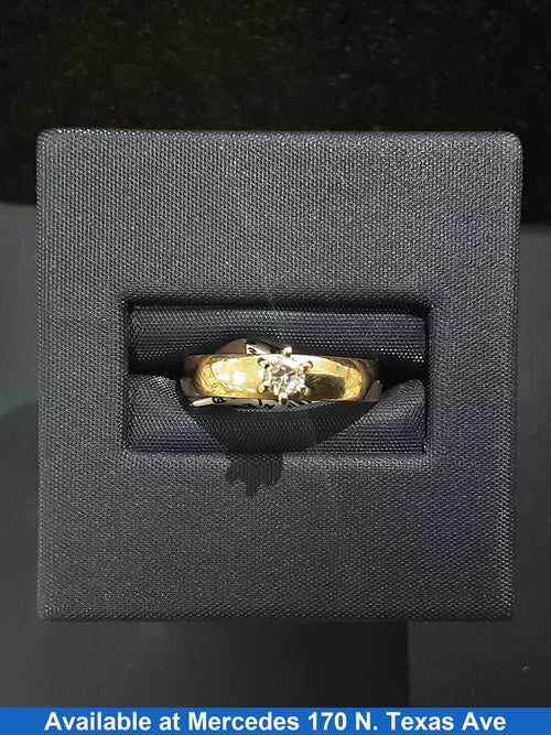 Women's Ring - Solitaire - Yellow Gold 14k (.585) 1.9 grams Size 5