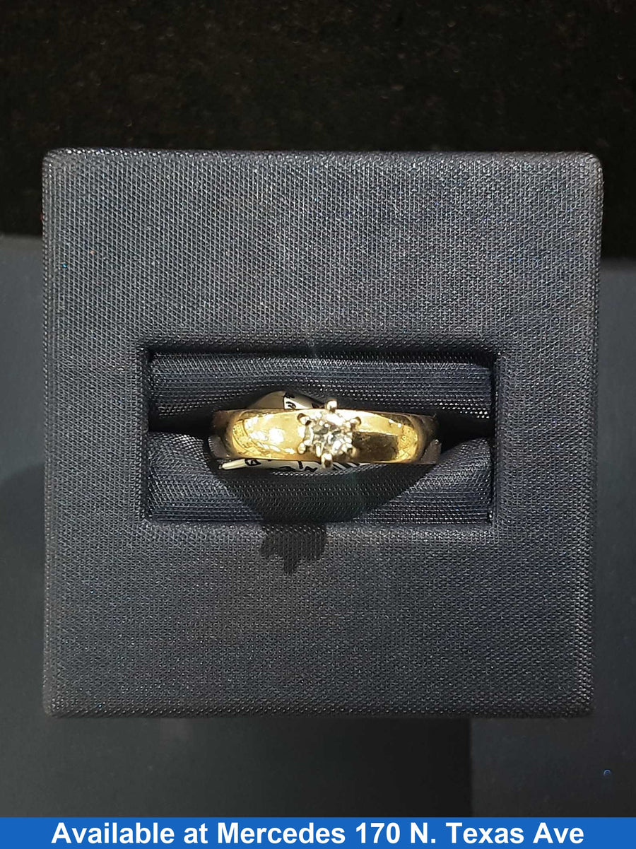 Women's Ring - Solitaire - Yellow Gold 14k (.585) 1.9 grams Size 5