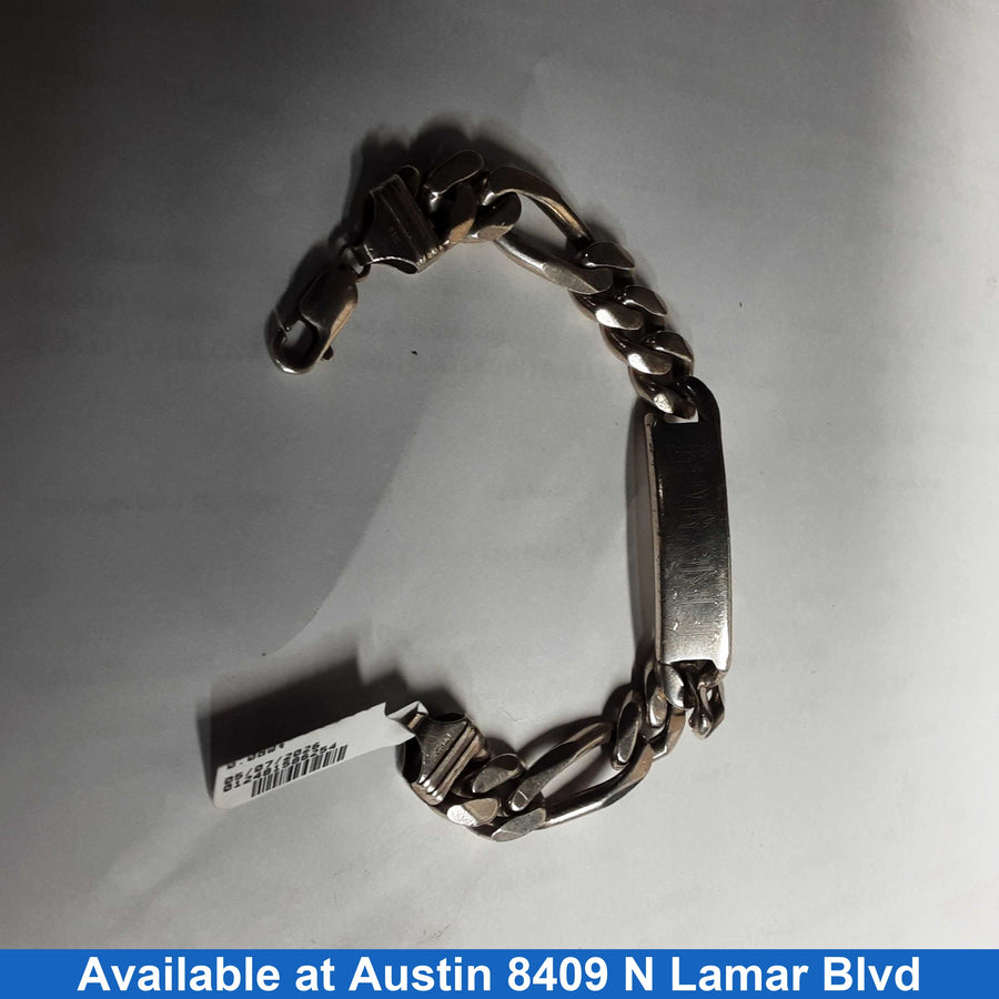 Figaro Bracelet - Silver 55.9 grams 8 inch