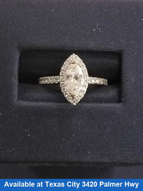 Women's Ring - White Gold 14k (.585) 2.2 grams Size 6