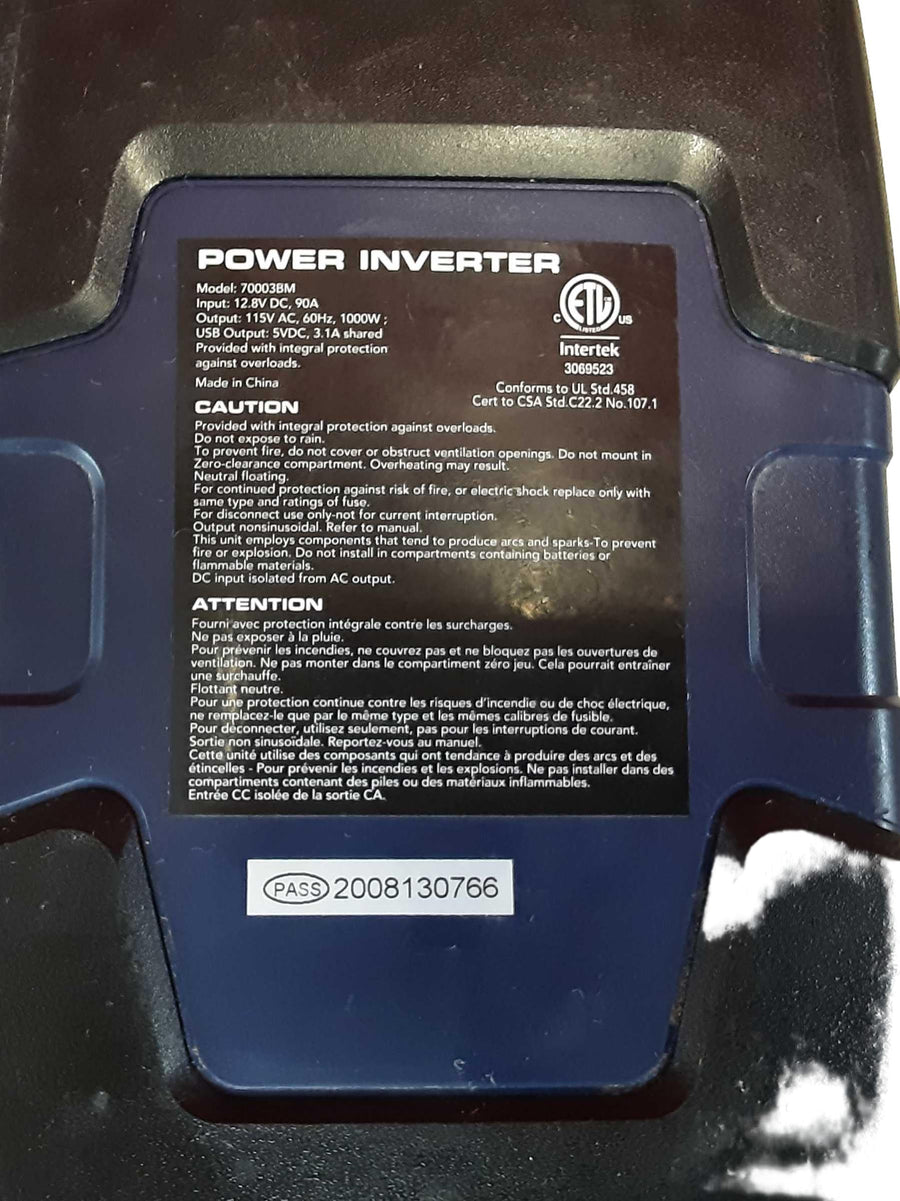 Duralast 70003bm Blue Power Inverter