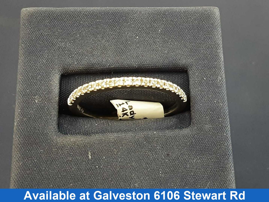 Women's Ring - Anniversary - White Gold 14k (.585) 2.2 grams Size 10