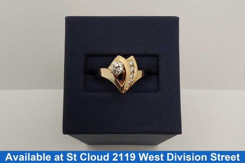 Women's Ring - Yellow Gold 14k (.585) 4.52 grams Size 20