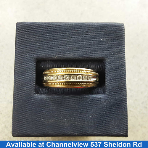 Ring - Wedding Band - Yellow Gold 10k (.417) 3.8 grams Size 9