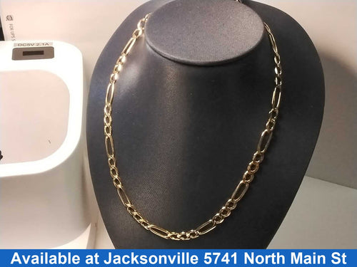Figaro Chain - Yellow Gold 10k (.417) 13.8 grams 20 inch