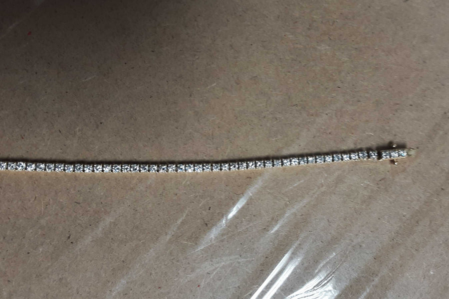 Tennis Bracelet - Yellow Gold 14k (.585) 6.9 grams 7 inch