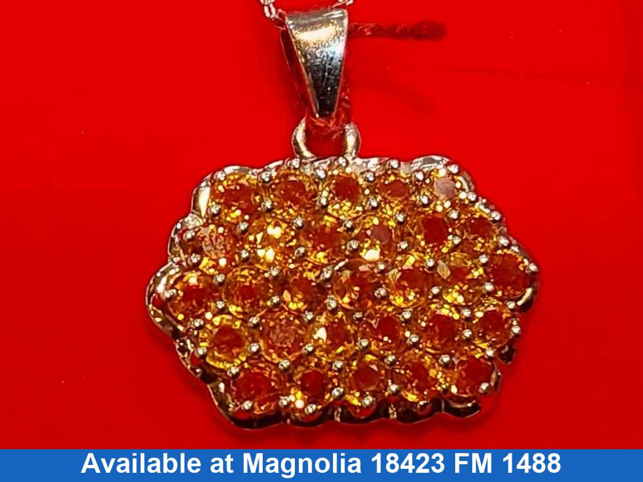 Diamond Pendant - Silver 5.9 grams