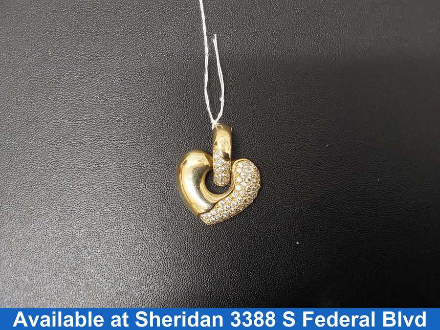 Diamond Pendant - Yellow Gold 14k (.585) 9.7 grams