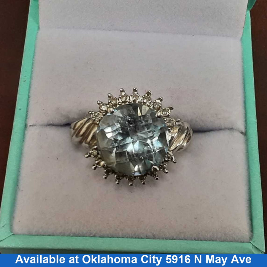 Women's Ring - White Gold 14k (.585) 7.5 grams Size 20