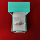 Women's Ring - Solitaire - White Gold 14k (.585) 4.9 grams Size 7.5