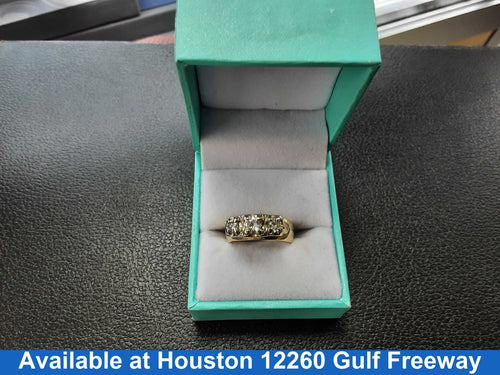 Ring - Wedding Set - Yellow Gold 14k (.585) 9.3 grams Size 7