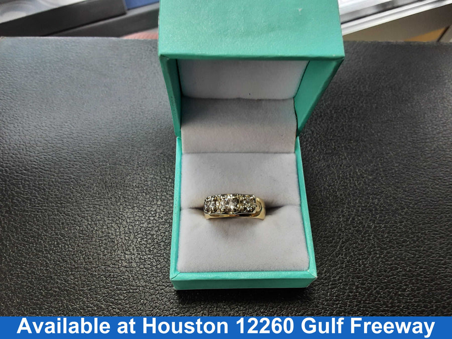 Ring - Wedding Set - Yellow Gold 14k (.585) 9.3 grams Size 7