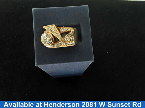 Men's Ring - Yellow Gold 14k (.585) 19 grams Size 20