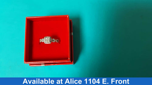 Ring - Engagement Set - White Gold 14k (.585) 3.1 grams Size 9