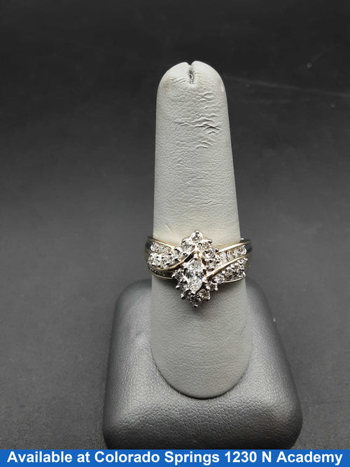 Ring - Wedding Set - Yellow Gold 14k (.585) 7.5 grams Size 8.5