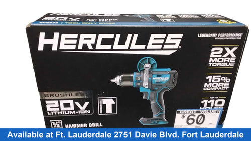 Hercules Hcb92b Blue Cordless Hammer Drill
