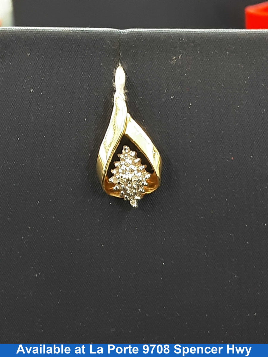 Diamond Pendant - Yellow Gold 10k (.417) 1.7 grams