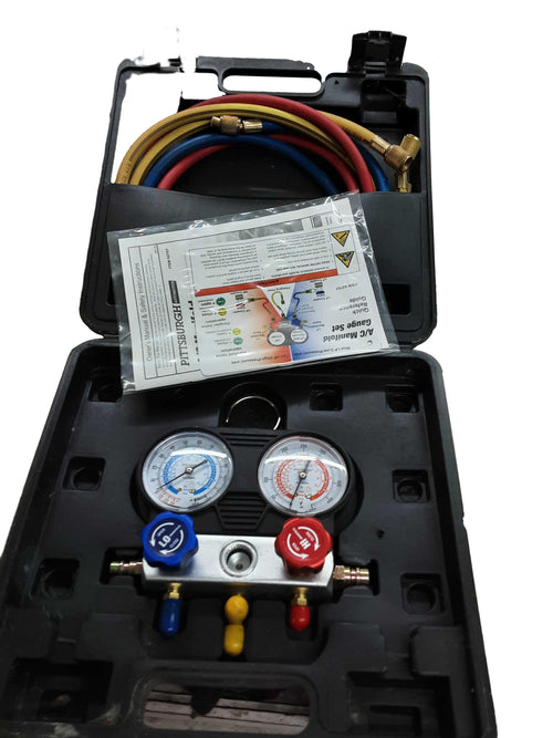 Pittsburgh R134a Black Gauge / Meter
