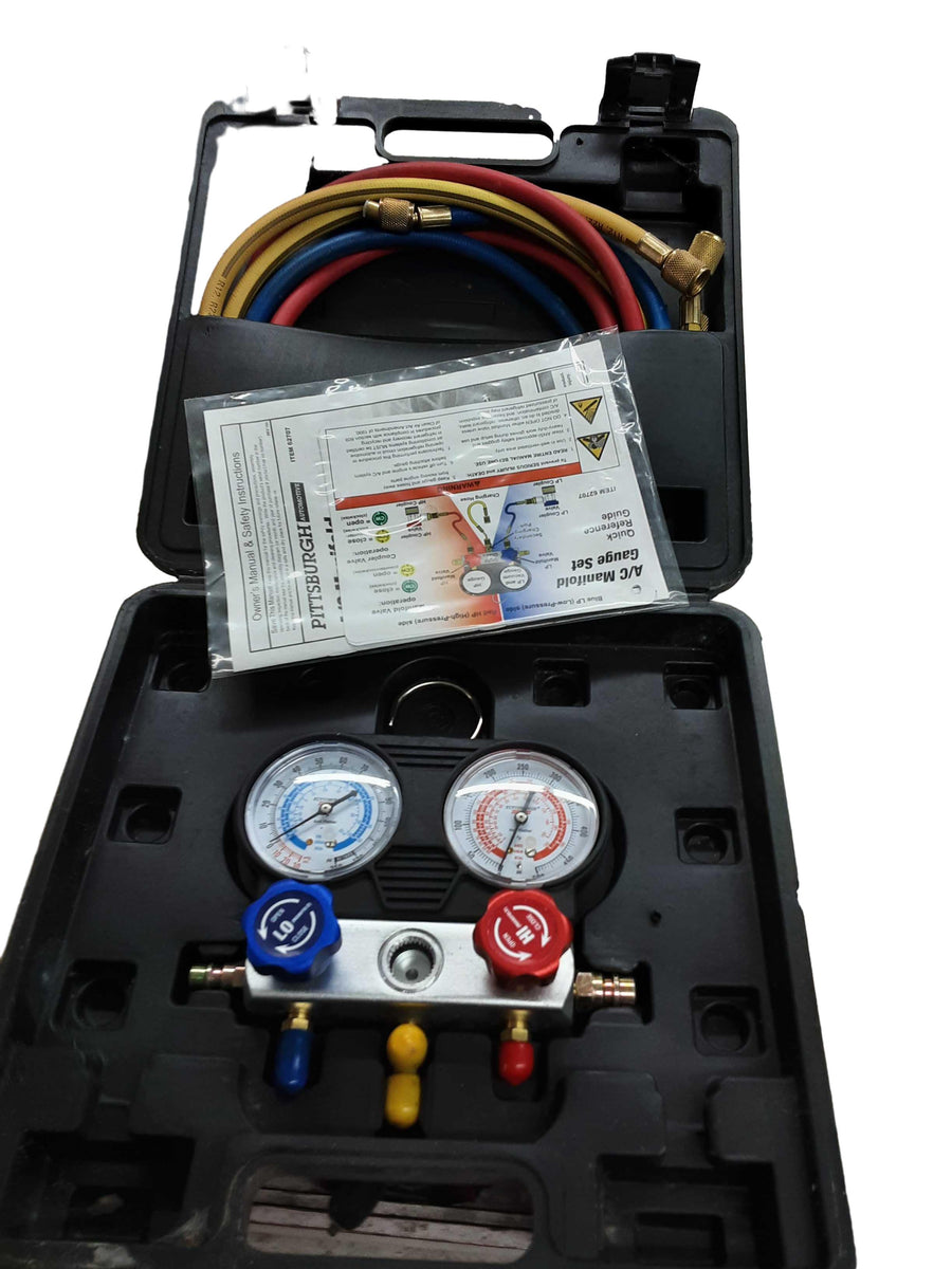 Pittsburgh R134a Black Gauge / Meter
