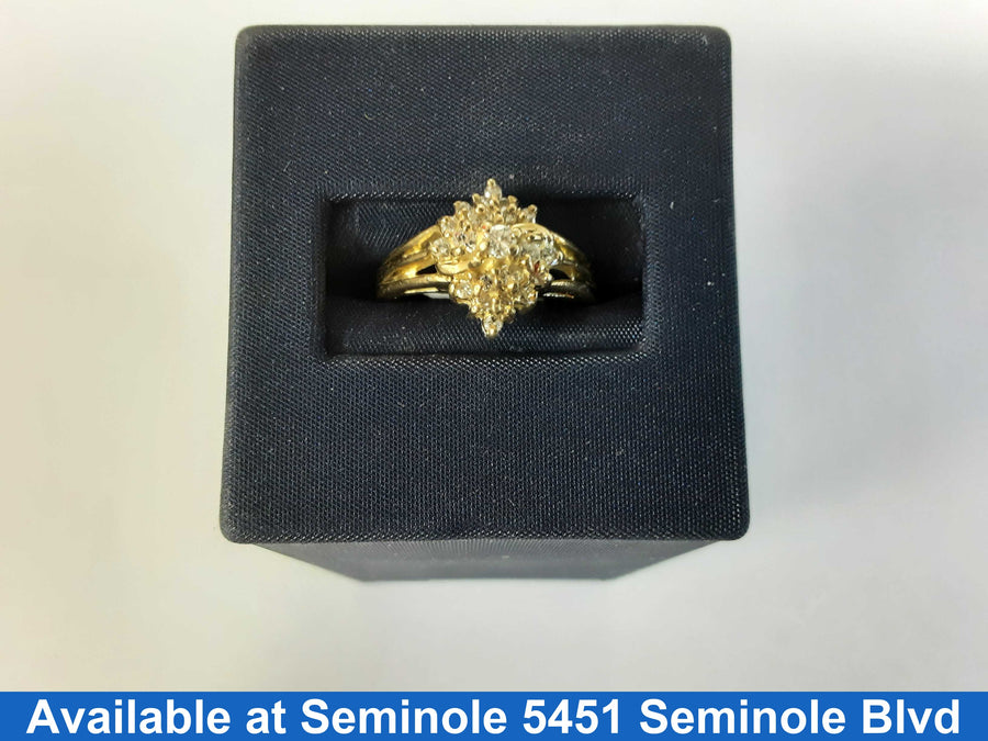 Women's Ring - Yellow Gold 18k (.750) 4.6 grams Size 7