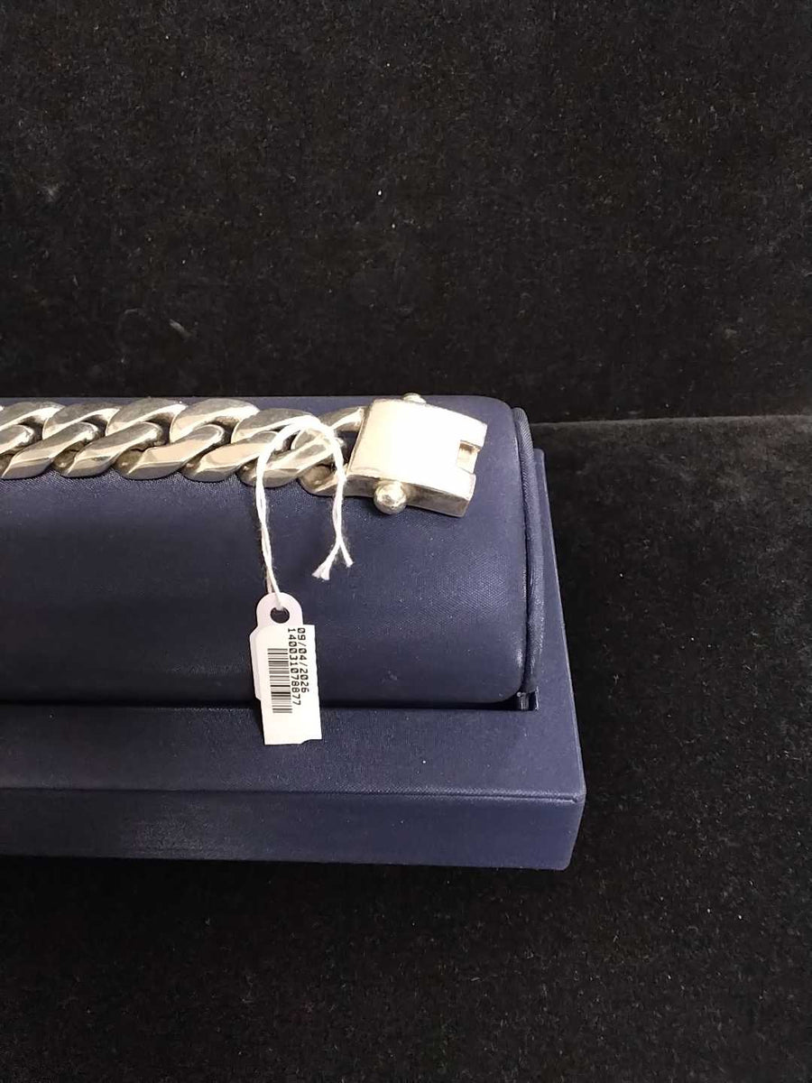 Cuban Link Bracelet - Silver 132.9 grams 10 inch