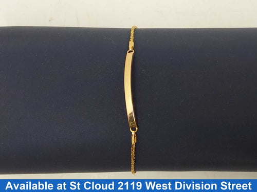 ID Bracelet - Yellow Gold 14k (.585) 2.08 grams 6 inch