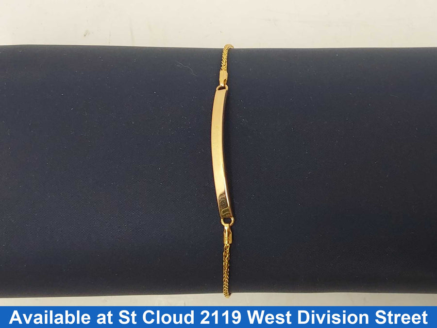 ID Bracelet - Yellow Gold 14k (.585) 2.08 grams 6 inch