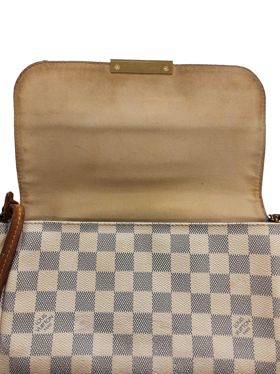 Louis Vuitton Favorite Damier Mm White White Purse / Handbag