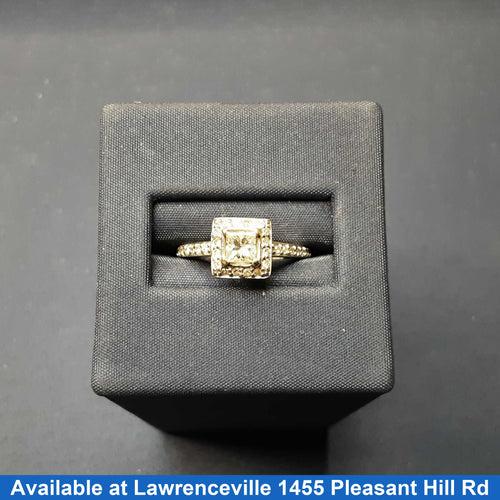 Ring - Engagement Set - White Gold 14k (.585) 3.2 grams Size 8.5