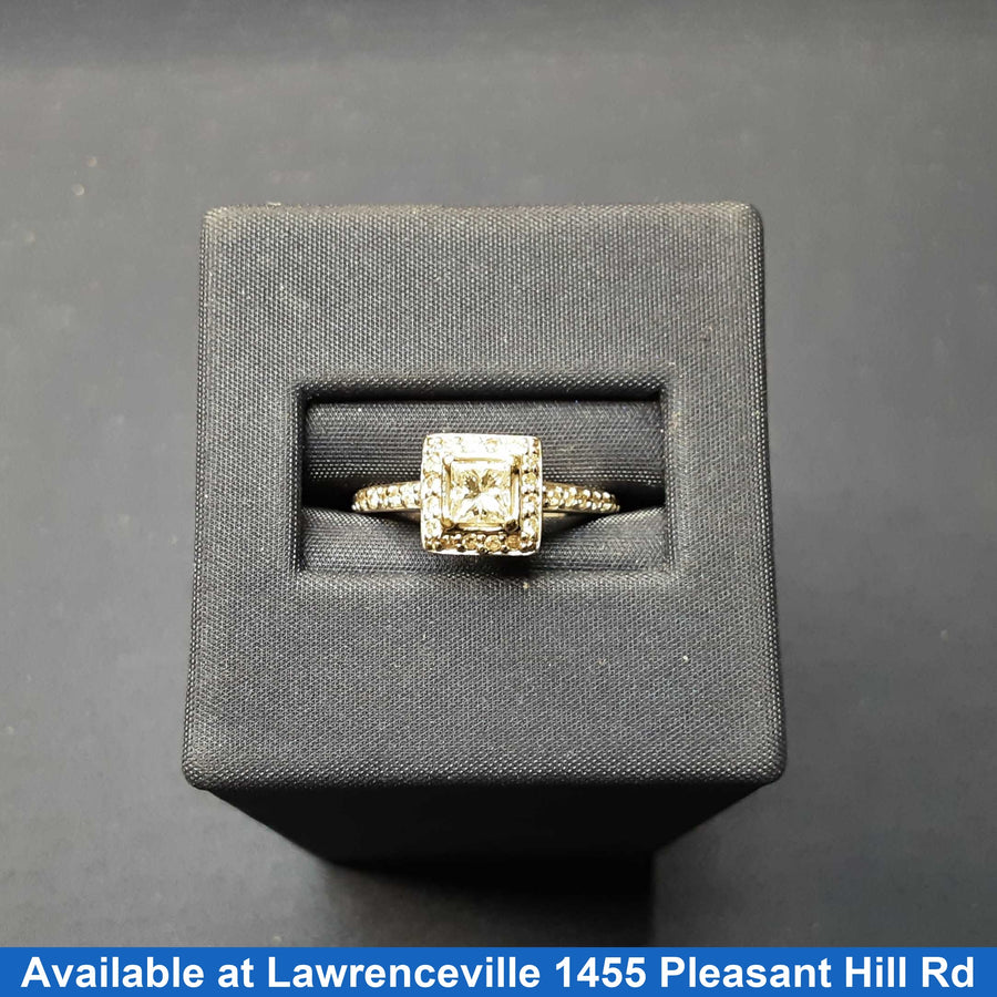 Ring - Engagement Set - White Gold 14k (.585) 3.2 grams Size 8.5