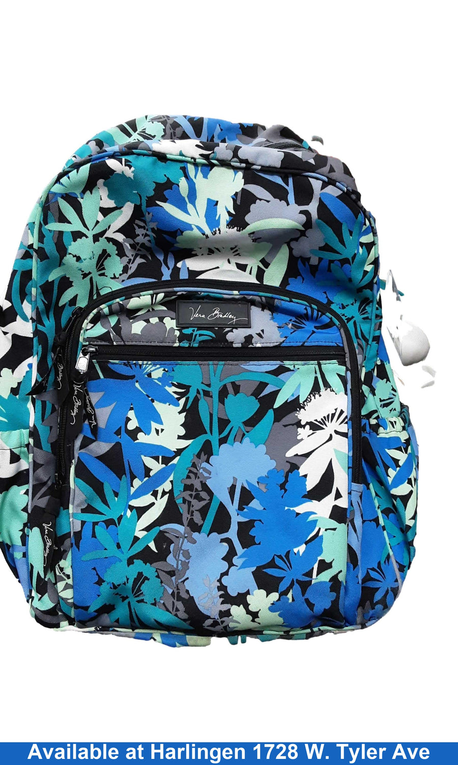 Vera Bradley Brown Teal Brown Backpack / Briefcase / Bag