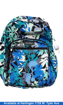 Vera Bradley Brown Teal Brown Backpack / Briefcase / Bag