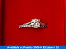 Women's Ring - Solitaire - White Gold 14k (.585) 3.5 grams Size 7.5