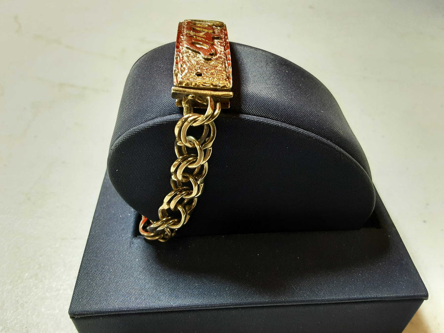 ID Bracelet - Yellow Gold 10k (.417) 26.5 grams 8 inch