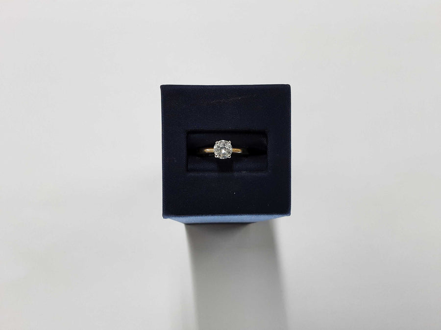 Ring - Engagement Set - Yellow Gold 14k (.585) 1.9 grams Size 6.5