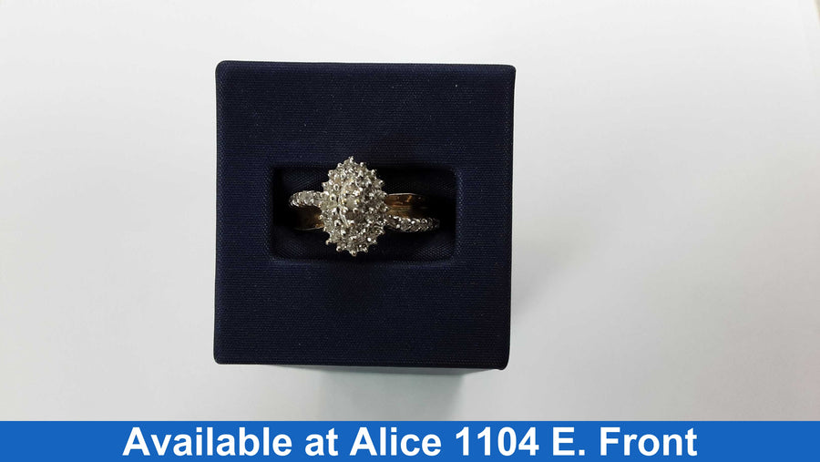 Women's Ring - Yellow Gold 14k (.585) 3.4 grams Size 9