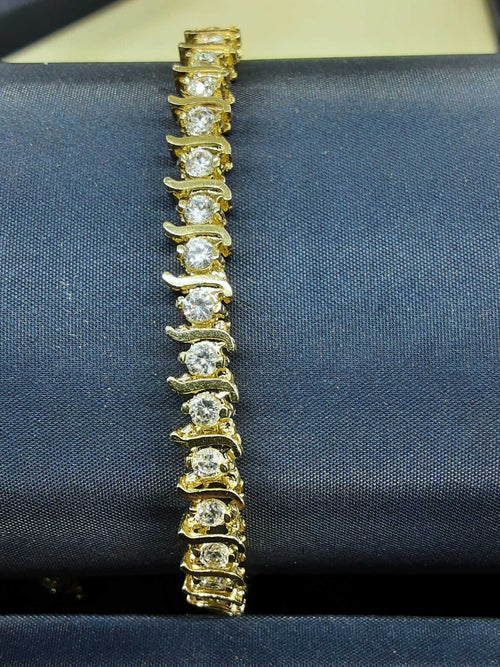 Tennis Bracelet - Yellow Gold 10k (.417) 14.9 grams 8 inch
