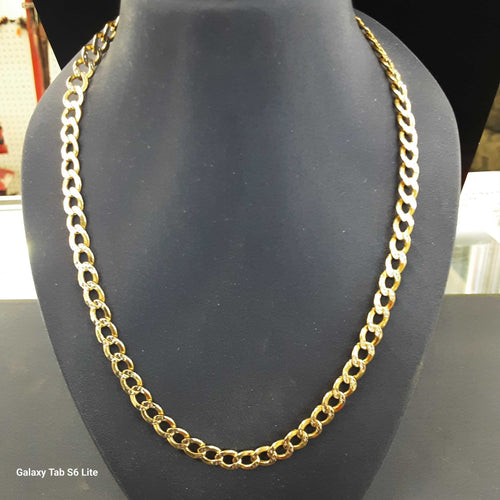 Cuban Link Chain - Yellow Gold 14k (.585) 11.4 grams 22 inch