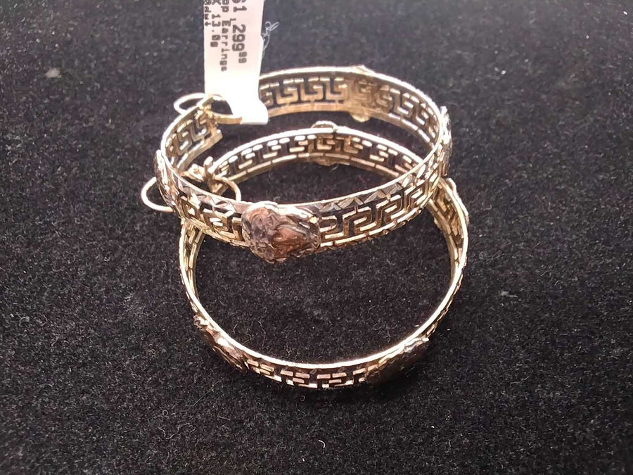 Hoop Earrings - Yellow Gold 10k (.417) 13 grams