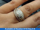 Women's Ring - White Gold 10k (.417) 5.7 grams Size 20