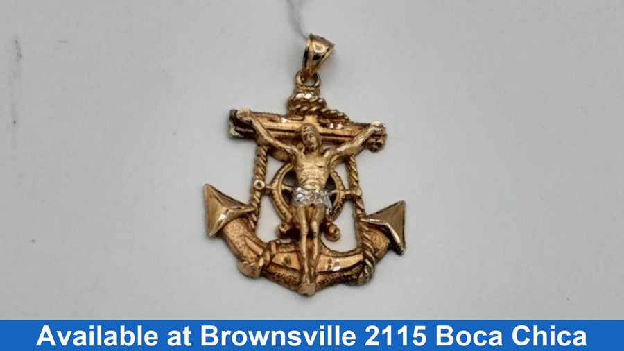 Religious Pendant - Yellow Gold 10k (.417) 5.1 grams